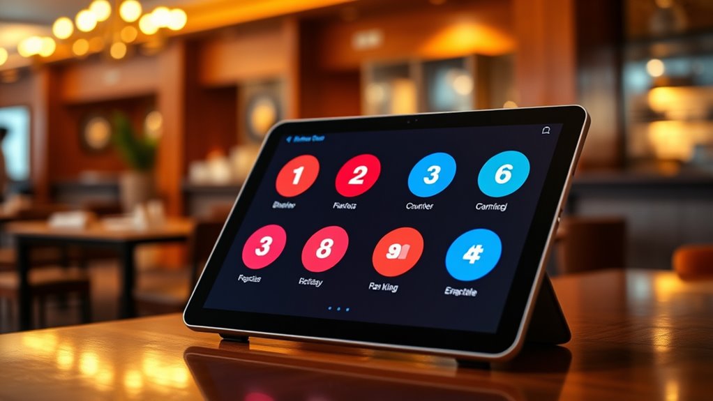 visual order number displays