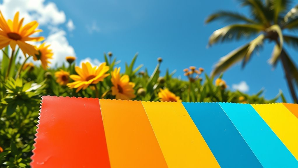 bright bold vibrant summer colors