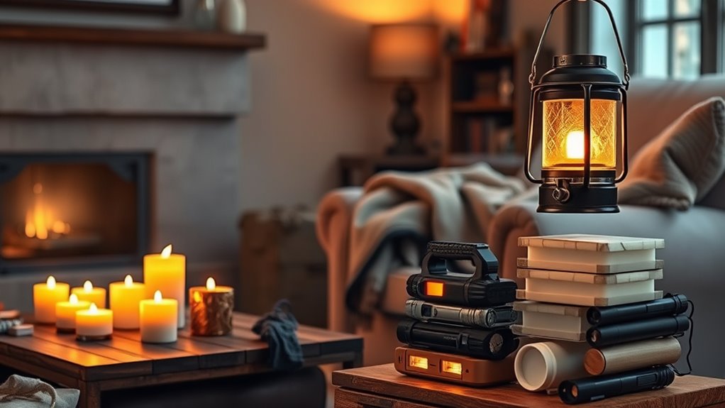 emergency lighting and heating