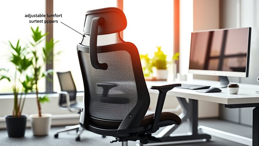 adjustability and support features