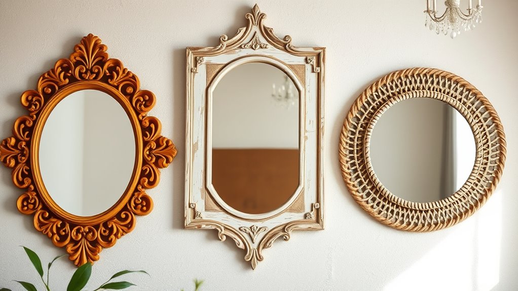 chic boho mirror selection