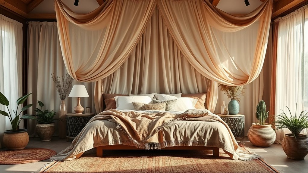 chic cozy boho canopies