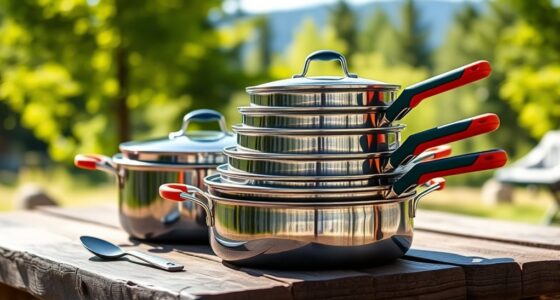 compact camping cookware sets