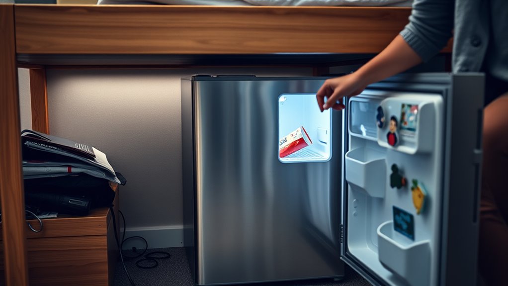 compact dorm refrigerator essentials
