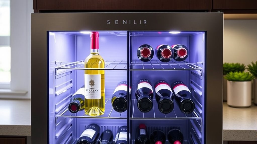 dual zone countertop wine coolers