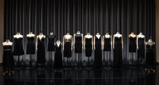 elegant black dress selections