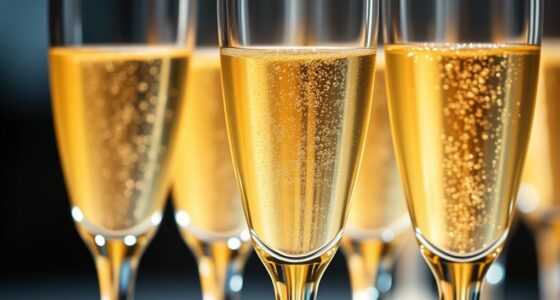 elegant premium champagne glasses