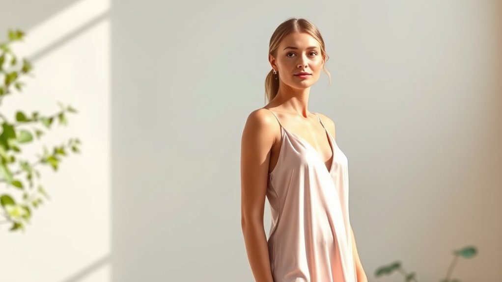 elegant satin slip dresses