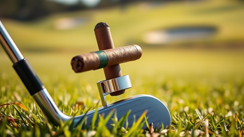 golf cigar holder clips
