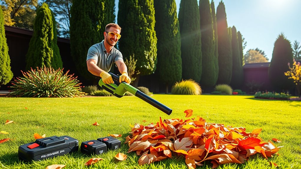 key cordless blower features