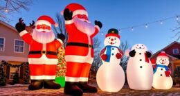 large festive yard inflatables