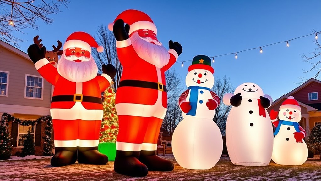 large festive yard inflatables