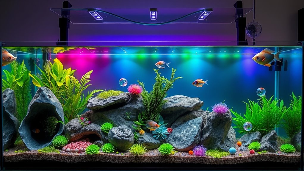luxurious aquarium accessory ideas