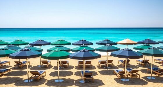 luxury beach umbrella options