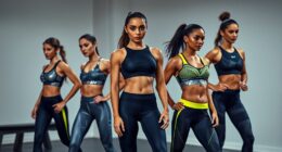 luxury fitness clothing selection