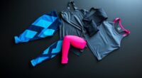 luxury fitness clothing selection