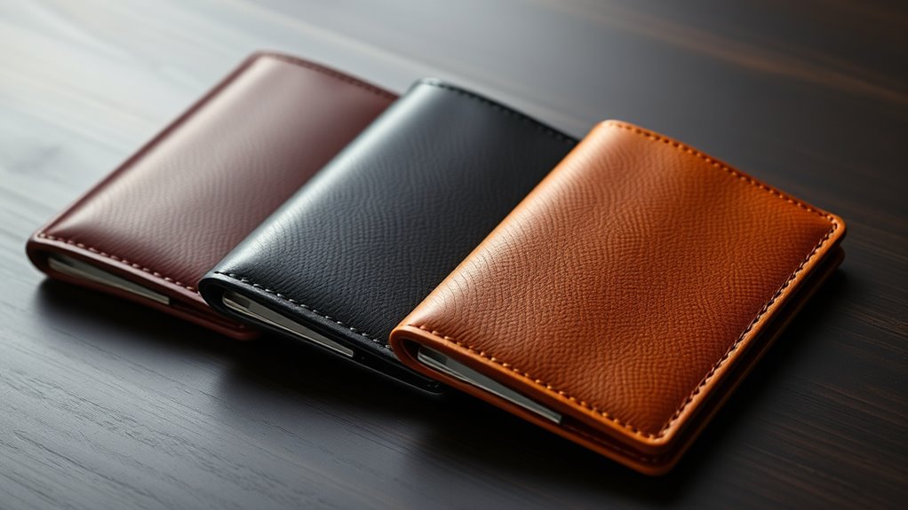 luxury leather passport sets