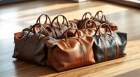 luxury leather travel bags
