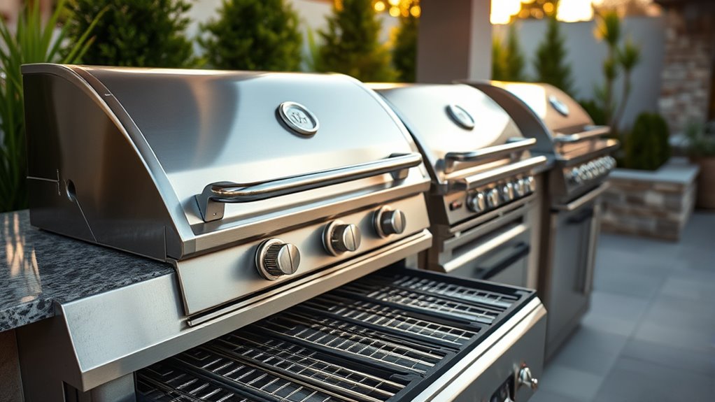 luxury outdoor grill selection
