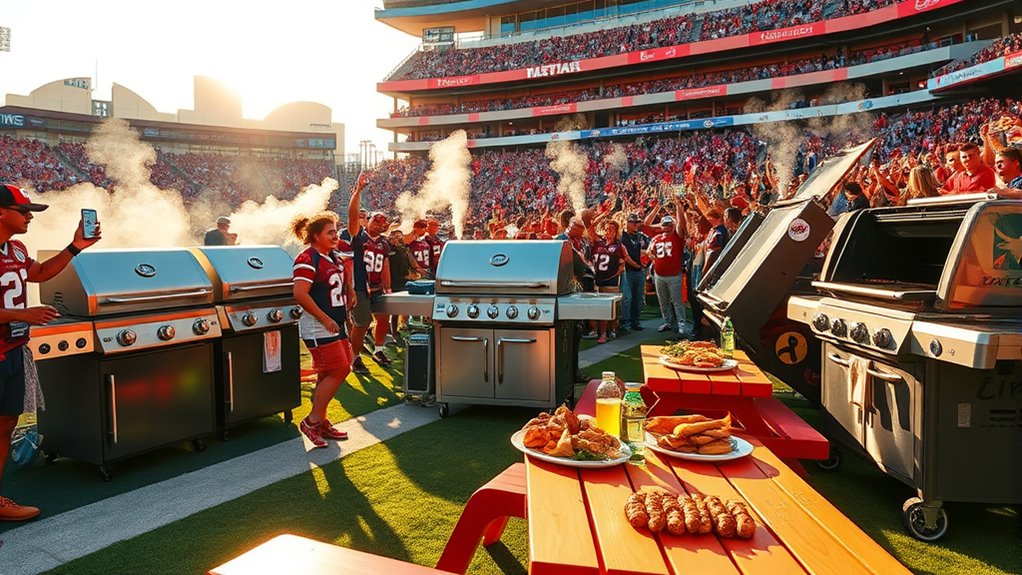 luxury tailgating grill options