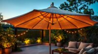 patio umbrella lighting options