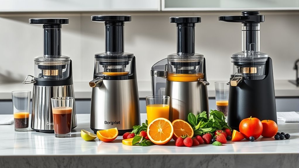 premium high end juicer selection