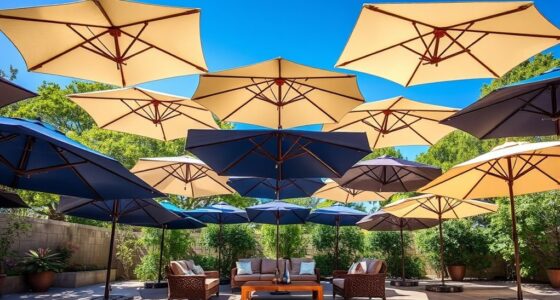 premium patio umbrella selection