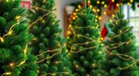 realistic pre lit christmas trees