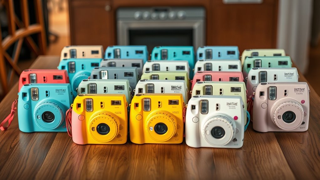 retro style instant cameras