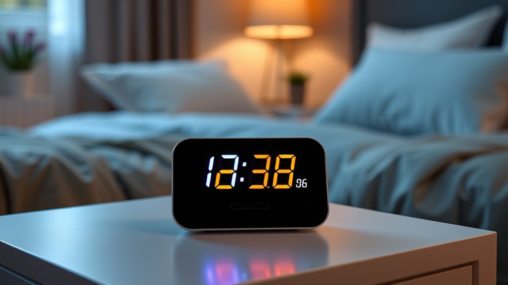 smart led alarm clock features
