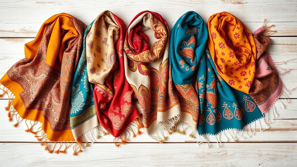 stylish boho printed scarves