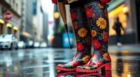 stylish waterproof rain boots