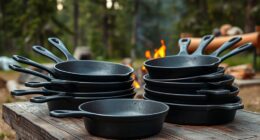 top camping cast iron skillets