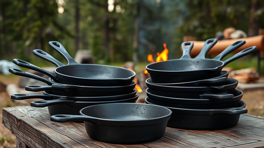 top camping cast iron skillets