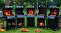 top charcoal grill smoker combos