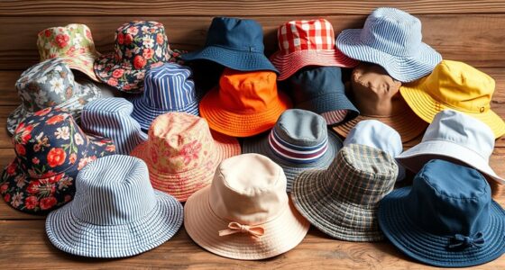 top cotton bucket hats