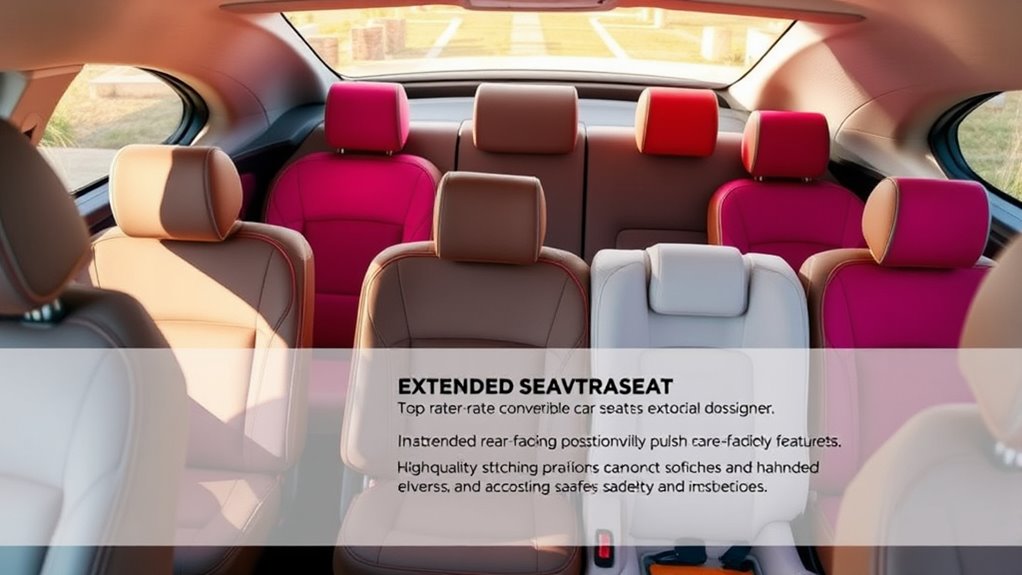 top extended rear facing convertible seats