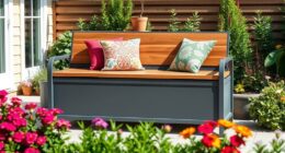 top outdoor storage benches