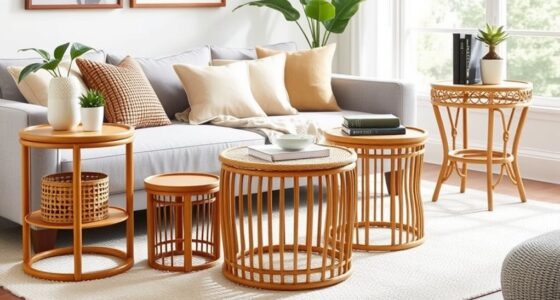 top rattan side tables