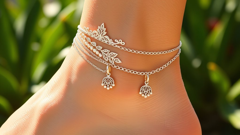 top stylish silver anklet picks