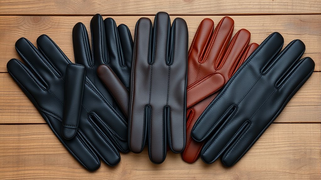 top touchscreen leather gloves