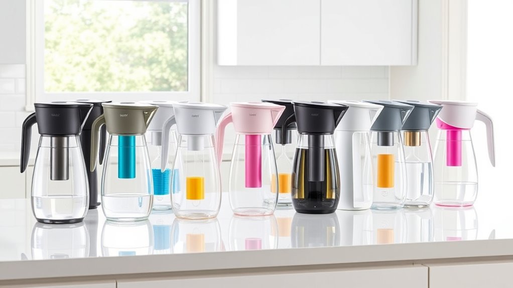 top water filter pitchers