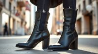 top women s leather ankle boots