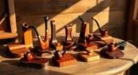wooden pipe stands collection
