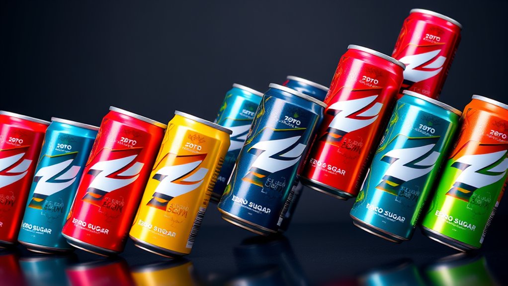 zero sugar energy drinks pack