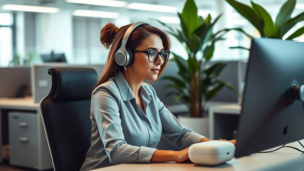 create a quiet controlled workspace