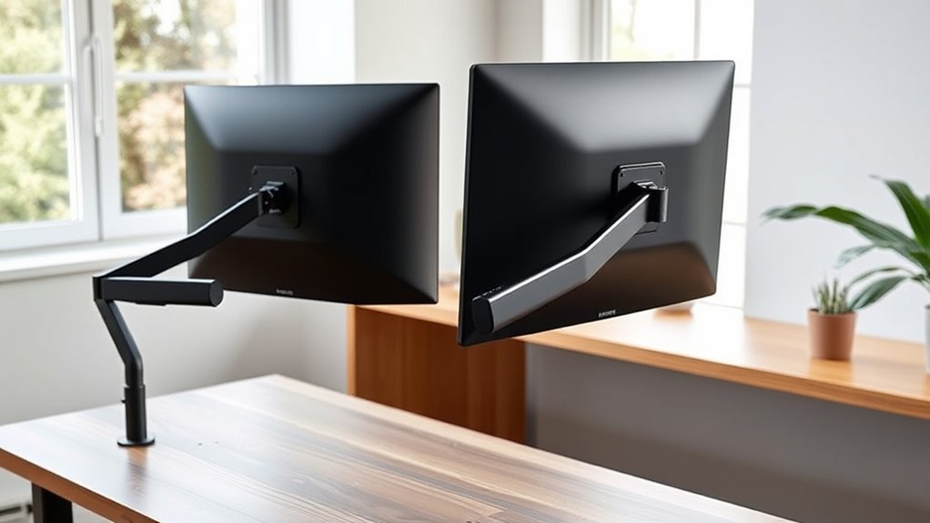 monitor arms compatibility and adjustability