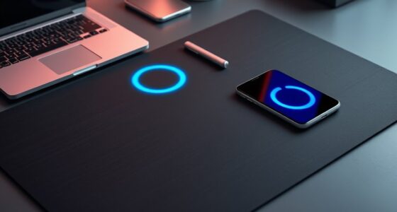 smart desk mats with wireless charging