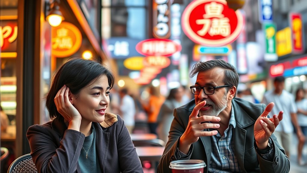 use gestures and listen