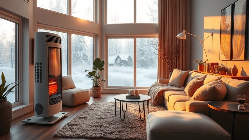 large room winter heating